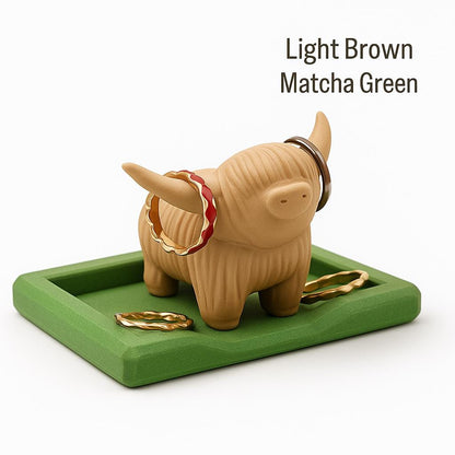 Highland Cow Ring Holder | Personalized Jewelry Dish