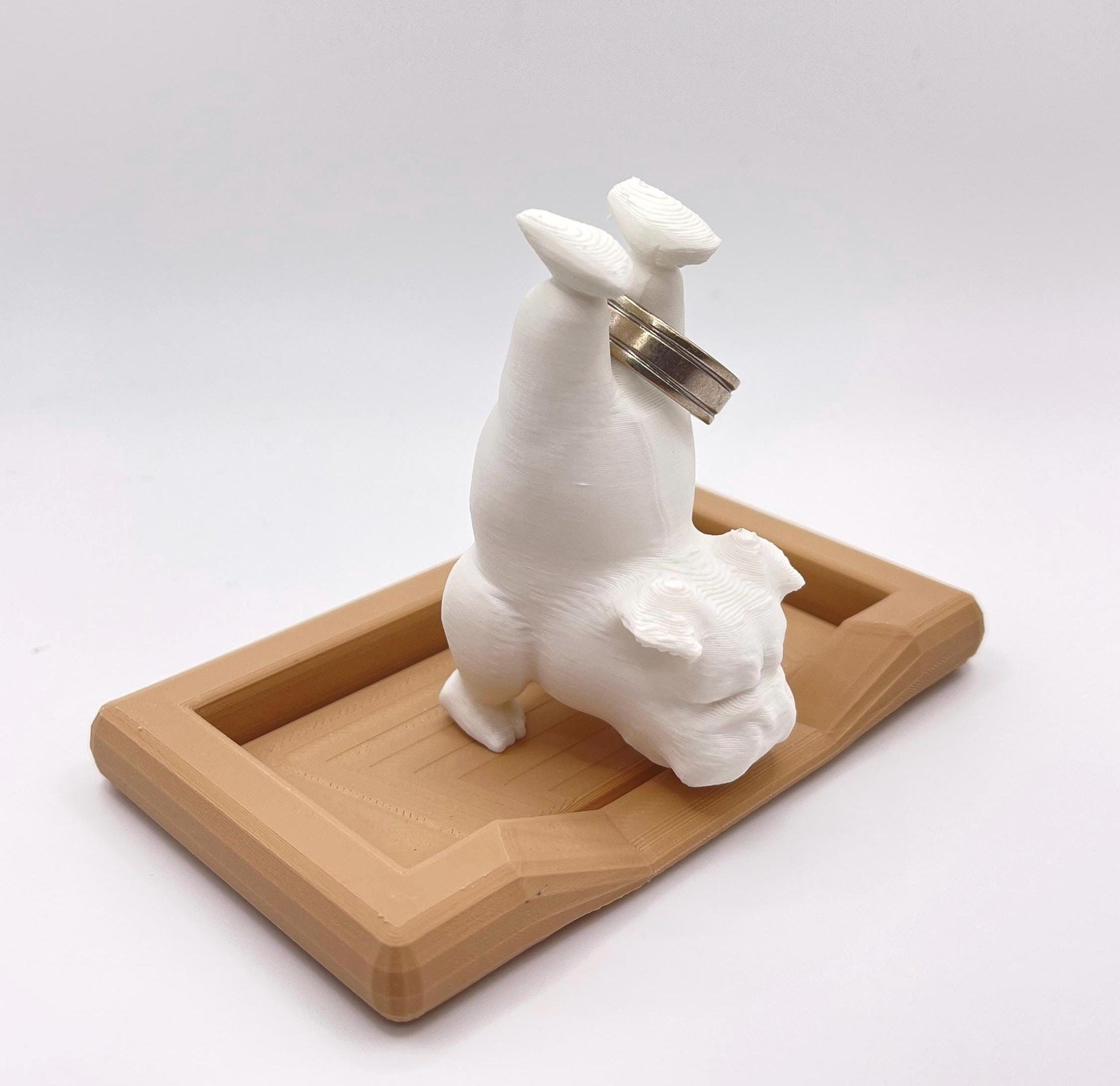Personalized Bulldog Ring Holder, Funny Dog Jewelry Tray