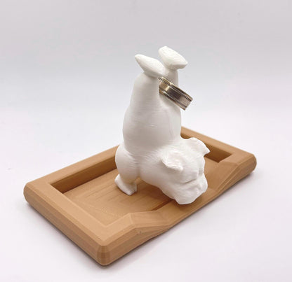 Personalized Bulldog Ring Holder, Funny Dog Jewelry Tray