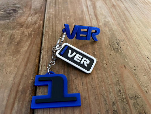 Max Verstappen #1 Driver Keychain, F1 Racing Gift