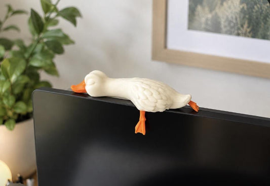 Goose Monitor Buddy, Funny Desk Screen Companion