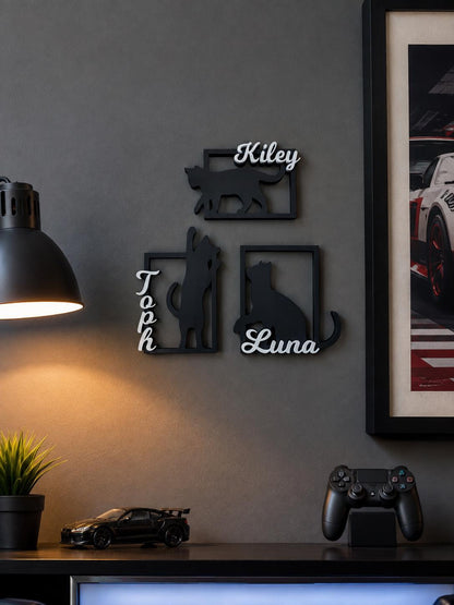 Personalized Cat Sign | Custom Name Sign | Cat Sign | Food Sign | Wall Decor | Personalized Sign | Pet Gifts | Gift | Mom | Kitten | Catio