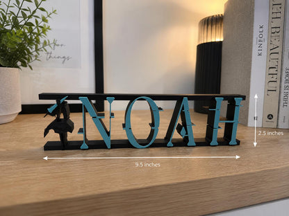 Personalized Anime Name Sign | Gaming Room Desk Plaque