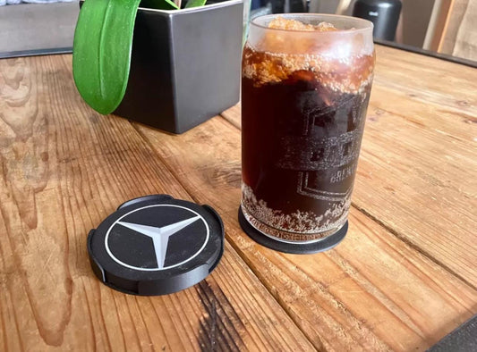 Mercedes Coaster Set of 5 w/ Free Holder
