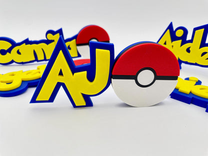 Custom 3D Printed Anime Nameplate | Gamer Room Decor