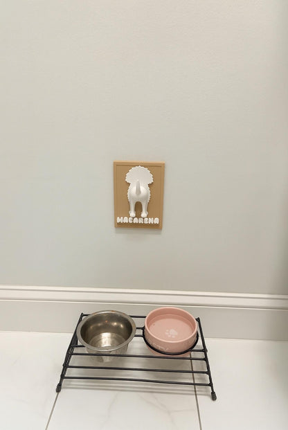 Personalized Dog Leash Holder | Custom Pet Breed Wall Decor