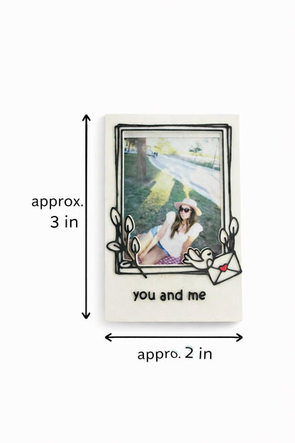 Custom Polaroid Photo Magnet, Personalized Keepsake Gift