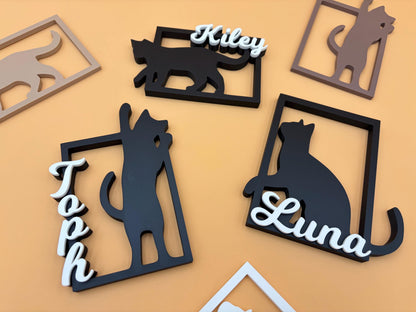 Personalized Cat Sign | Custom Name Sign | Cat Sign | Food Sign | Wall Decor | Personalized Sign | Pet Gifts | Gift | Mom | Kitten | Catio