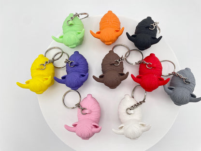 Highland Cow Keychain | Personalized Farmhouse Gift