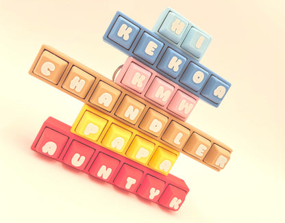 Custom Name Keychain | Personalized Keyboard Clicker | Keycaps | Click Toy Letters | ASMR | Fun Gifts |