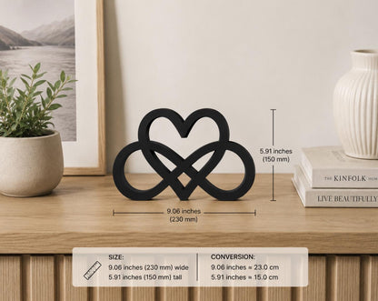 Infinity Heart Sculpture | Anniversary & Wedding Gift