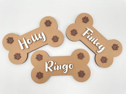 Personalized Dog Bone Name Sign | Puppy Room Decor