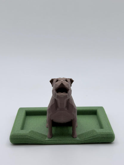 Personalized English Bulldog Ring Holder, Custom Dog Ring Dish with Name, Bulldog Gift, Cute Pet Lover Gift, Jewelry Tray