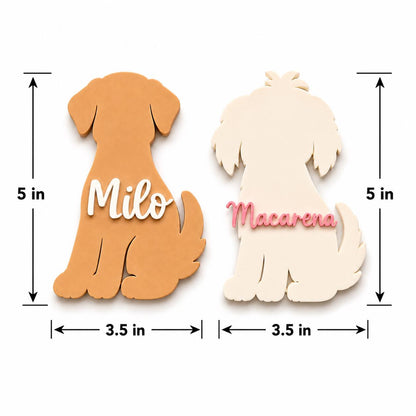 Personalized Multi-Dog Name Sign | Puppy Wall Decor