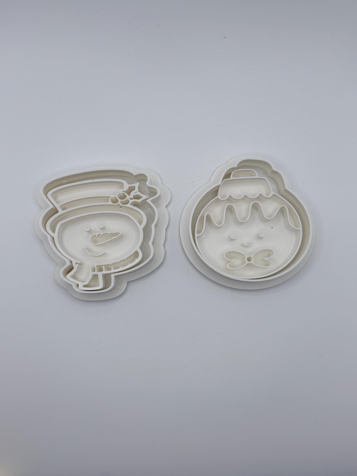 4-Inch Christmas Cookie Cutter Stamp Set, Holiday Baking Cutters, Choose 2, 4, 6 or Complete Set of 8