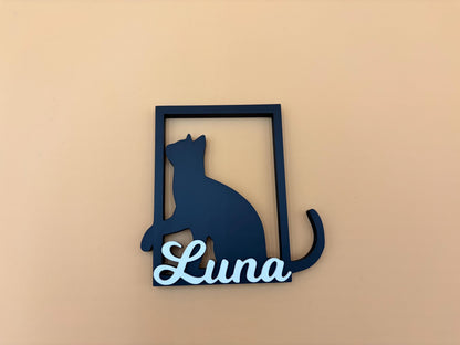 Personalized Cat Sign | Custom Name Sign | Cat Sign | Food Sign | Wall Decor | Personalized Sign | Pet Gifts | Gift | Mom | Kitten | Catio