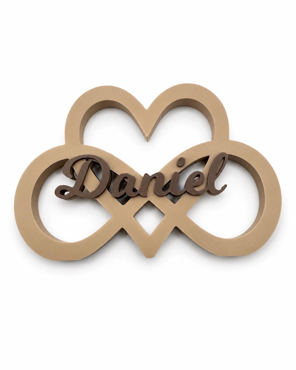 Personalized Infinity Heart Fridge Magnet, Custom Name Magnet, Personalized Refrigerator Decor, Family Gift, Couple Gift, 3D Printed Magnet