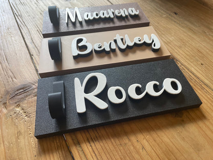 Personalized Dog Leash Holder, Entryway Wall Hook