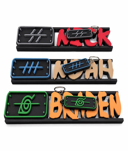 Custom Ninja Anime Name Plate | Personalized Desk Decor