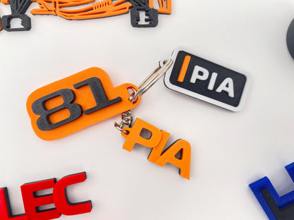 2026 F1 Driver Keychain | Racing Fan Gift