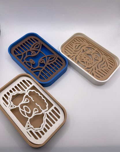 3D Printed Dog Soap Dish | Minimalist Bathroom Decor