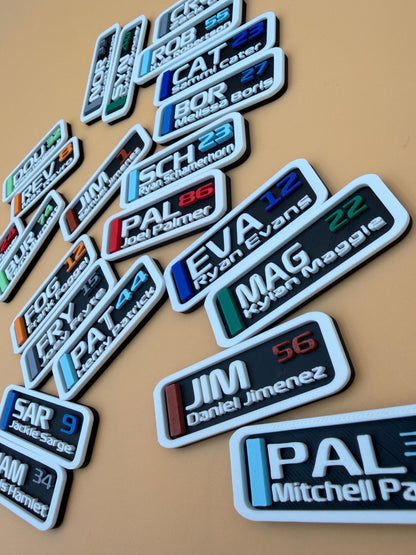 Motorsport Driver Grid Fridge Magnet | Gifts | Racing | Personalized Racing Accessory | Custom Race Gift | Sport Decor | Gamer