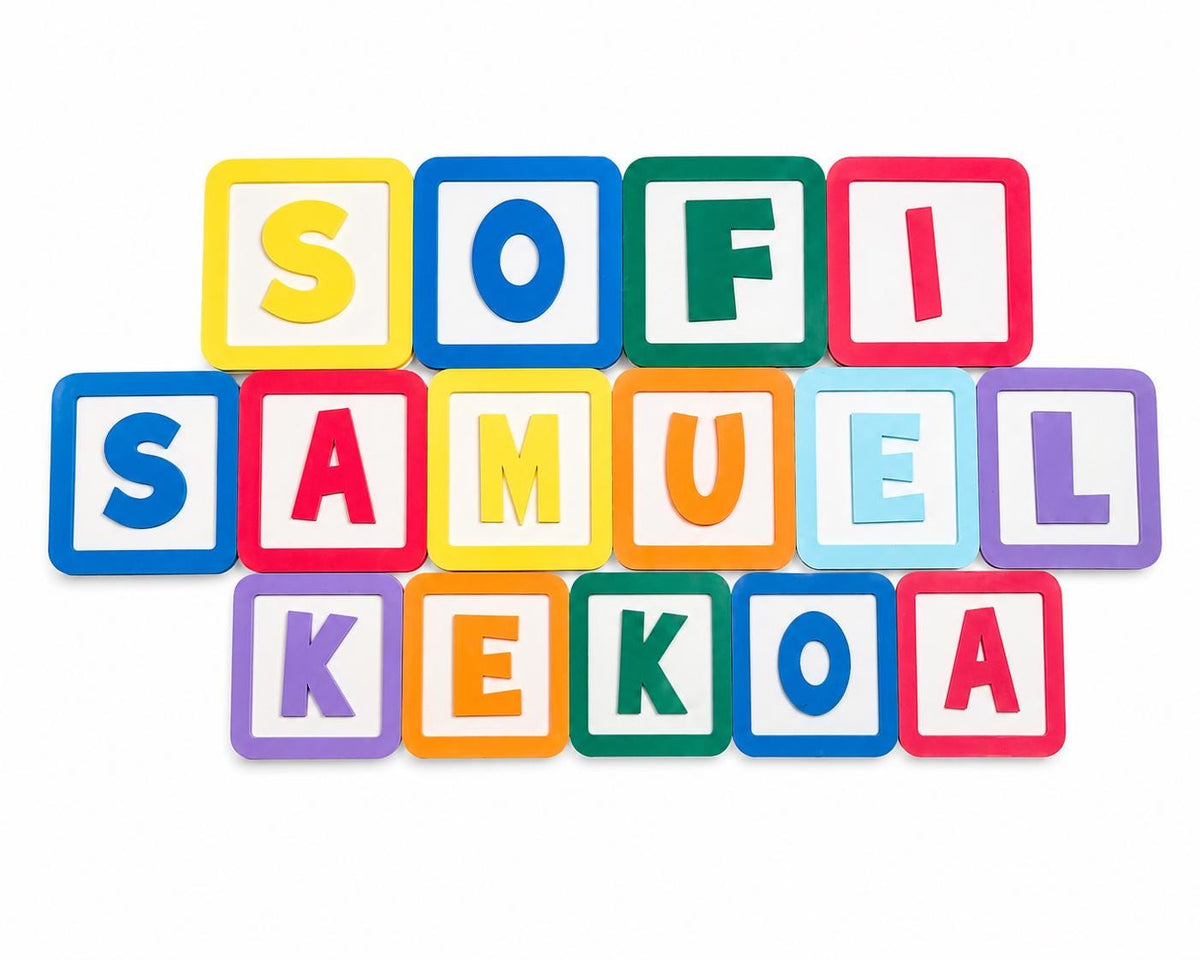 Personalized Toy Story Letter Blocks | Custom Name Letters | 3D Printed Nursery Wall Decor | Baby Shower Gift | Kids Room Name Sign | Alphab