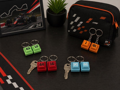 2026 F1 Driver Fidget Clicker Keychain, Racing Gift