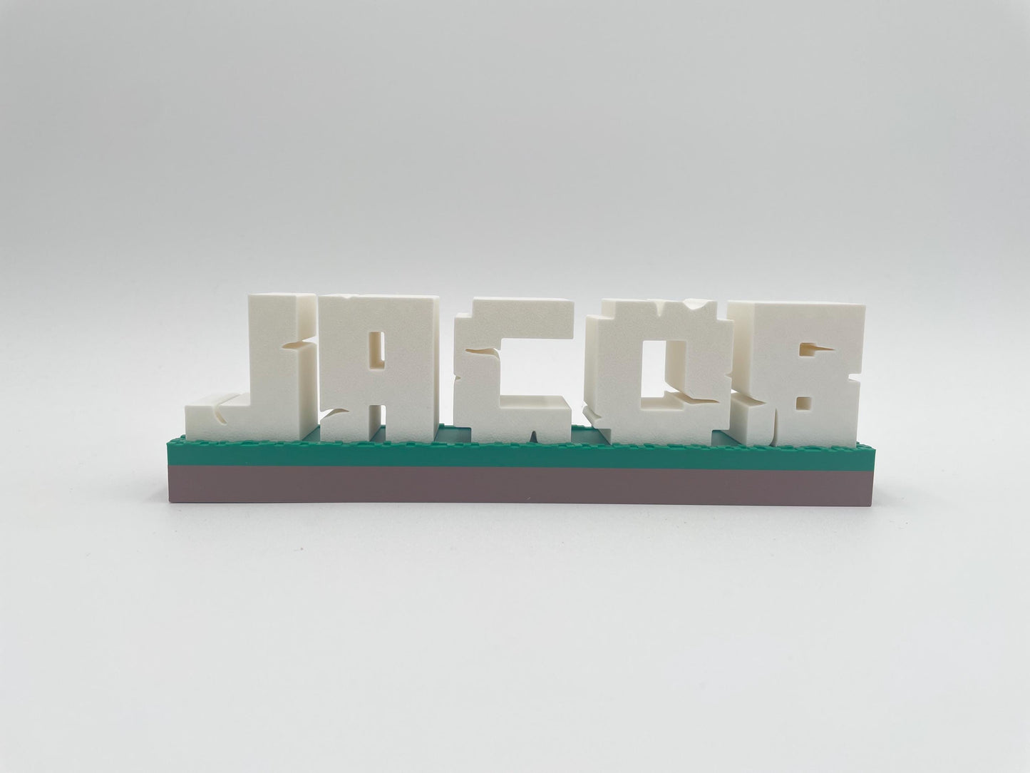 Pixel-Style Custom 3D Nameplate | Personalized Gamer Tag Sign for Kids & Game Rooms