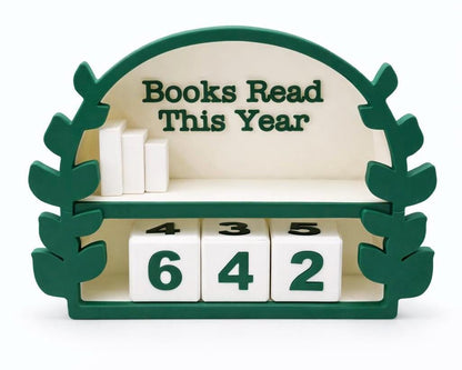 Books Read This Year Tracker | Reading Goal Shelf Decor