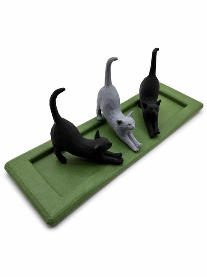 Three Cats Ring Holder | Cat Lover Engagement Gift