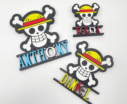 Custom Anime & Gaming Name Plate, Personalized Wall Decor