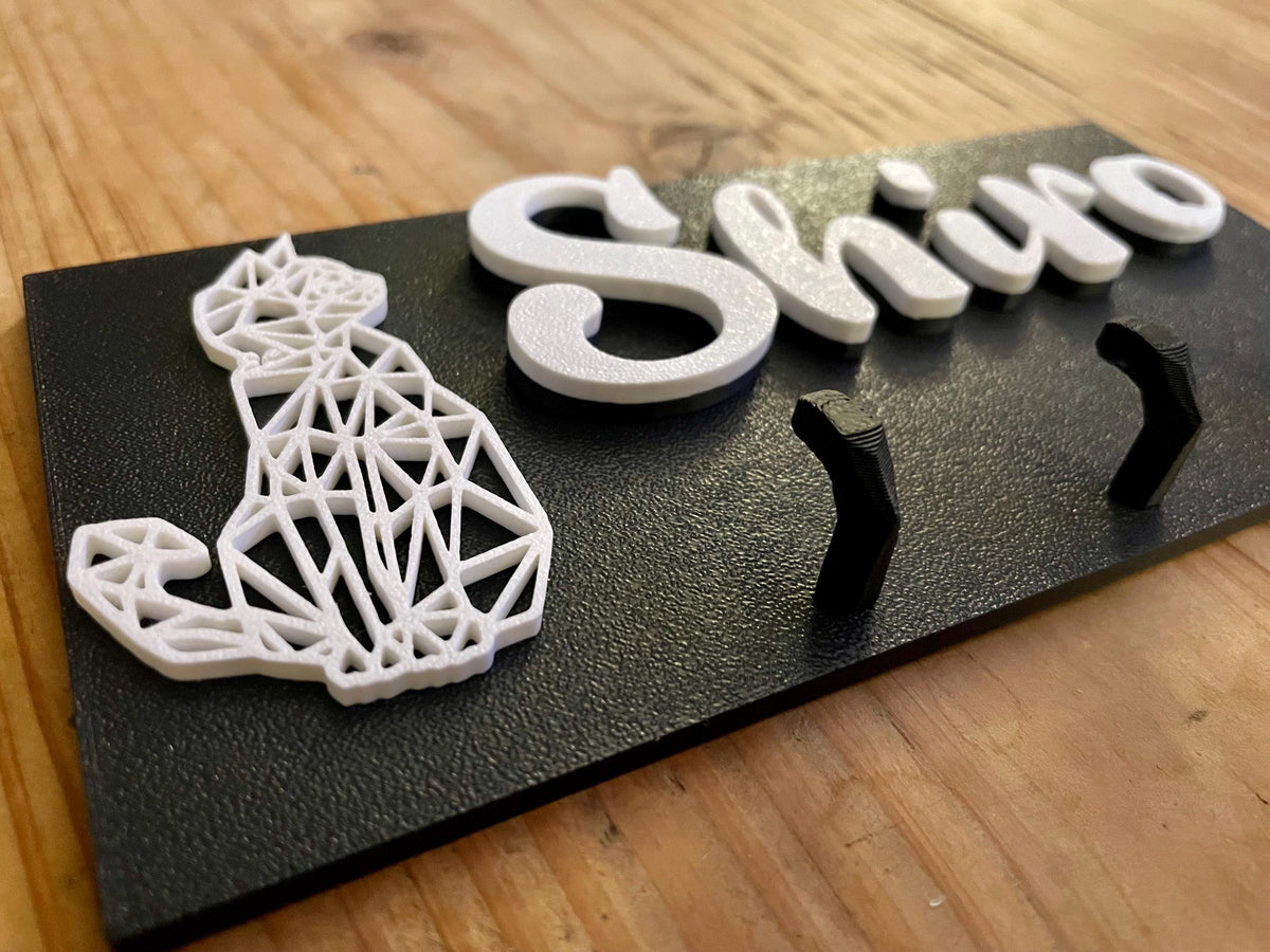 Personalized Cat Key Holder For Wall | Custom  Key Organizer | Housewarming Gifts | Key Hook for Wall | Cat Lover | 3D Printed