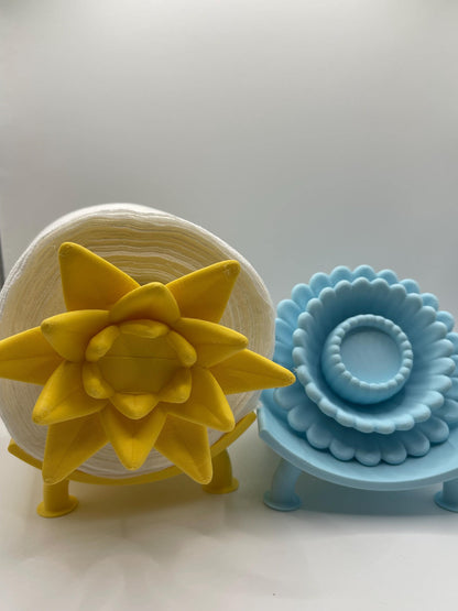 3D Printed Floral Toilet Paper Holder | Whimsical Bathroom Decor
