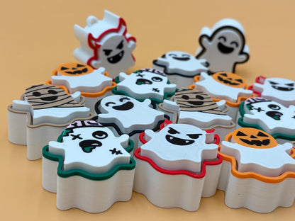Halloween Ghost Fidget Clicker | Custom Colors | Cute Ghost Keychain | Gifts for School | Party Favors | Halloween Party | Trick or Treat