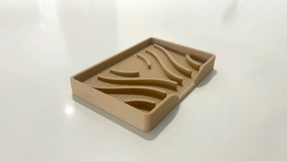 Modern Self-Draining Soap Dish | Bathroom Sink Organizer