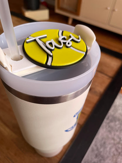Personalized Stanley Tumbler Topper | 3D Printed Name Plate
