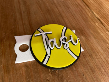 Personalized Stanley Tumbler Topper | 3D Printed Name Plate