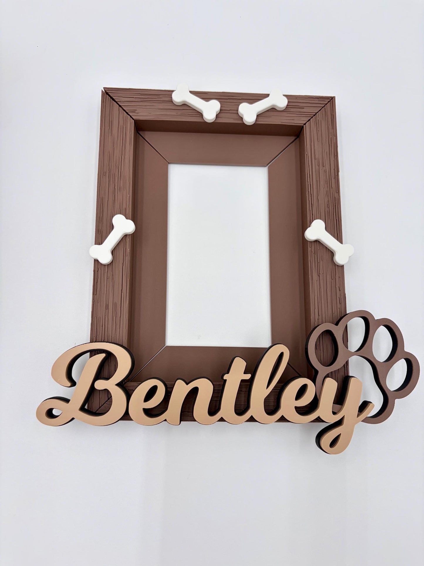 Custom Dog Wall Photo Frame | 4x6 Picture | Personalized Home Decor | Create Your Own Picture Frame | Puppy Photo | Dog Mom |