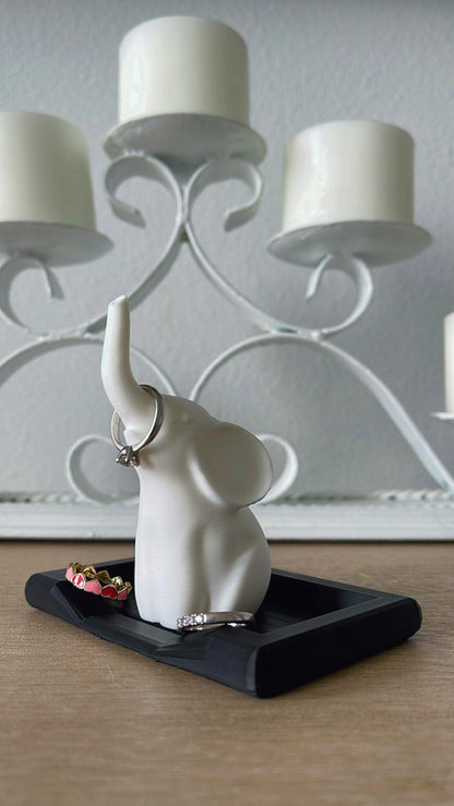 Elegant Elephant Ring Holder | Engagement Gift for Her