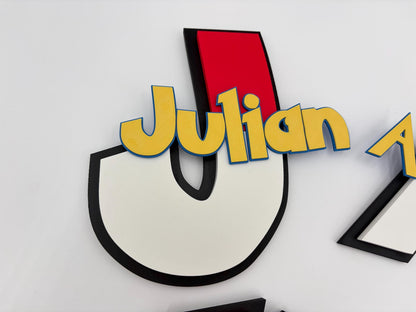 Custom 3D Anime Nameplate | Kids Gamer Room Door Sign