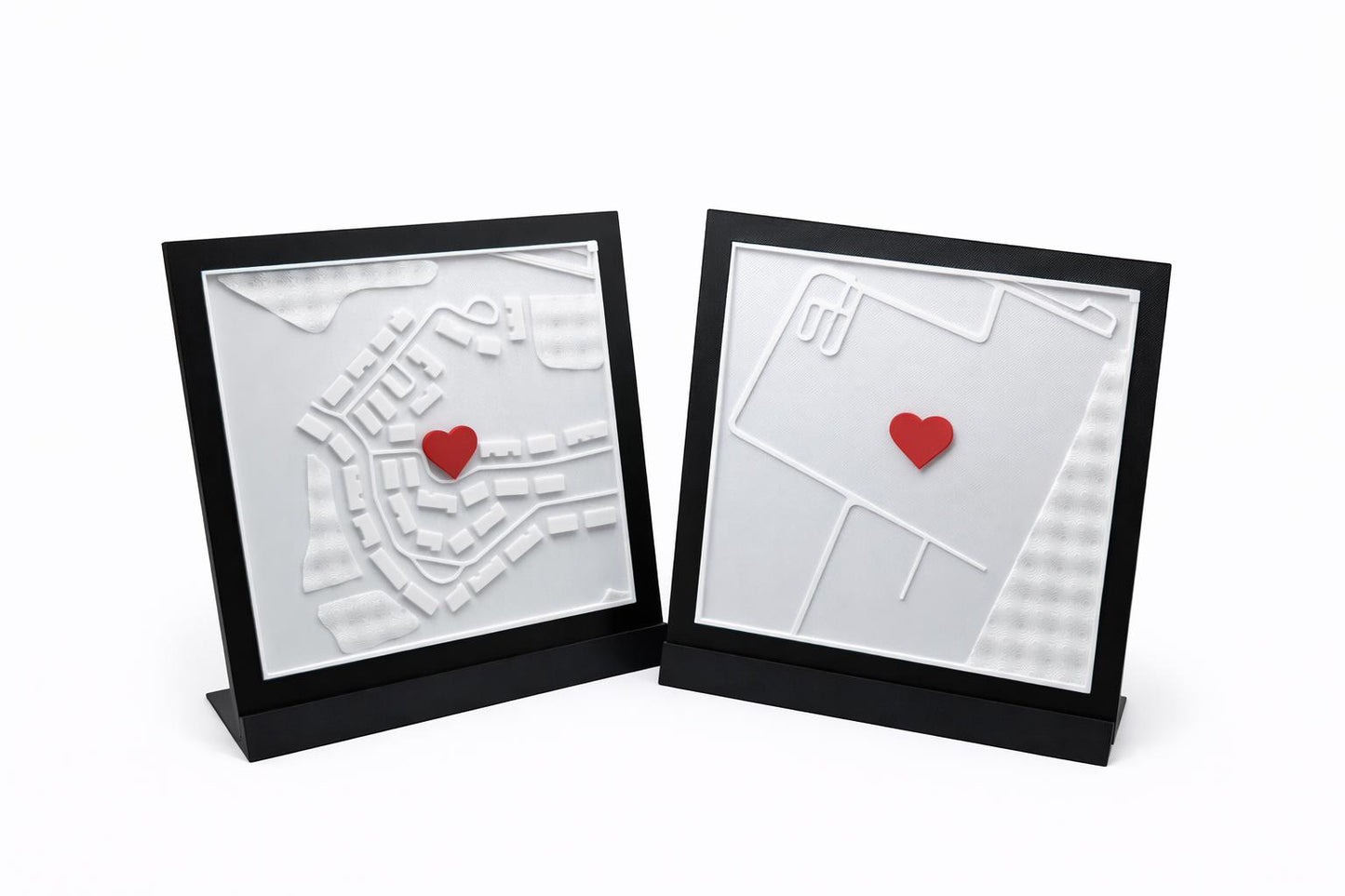 Custom 3D Map Plaque, Personalized Location Gift, Anniversary Coordinates Map, Travel Memory Gift, Custom City Map with Heart Marker