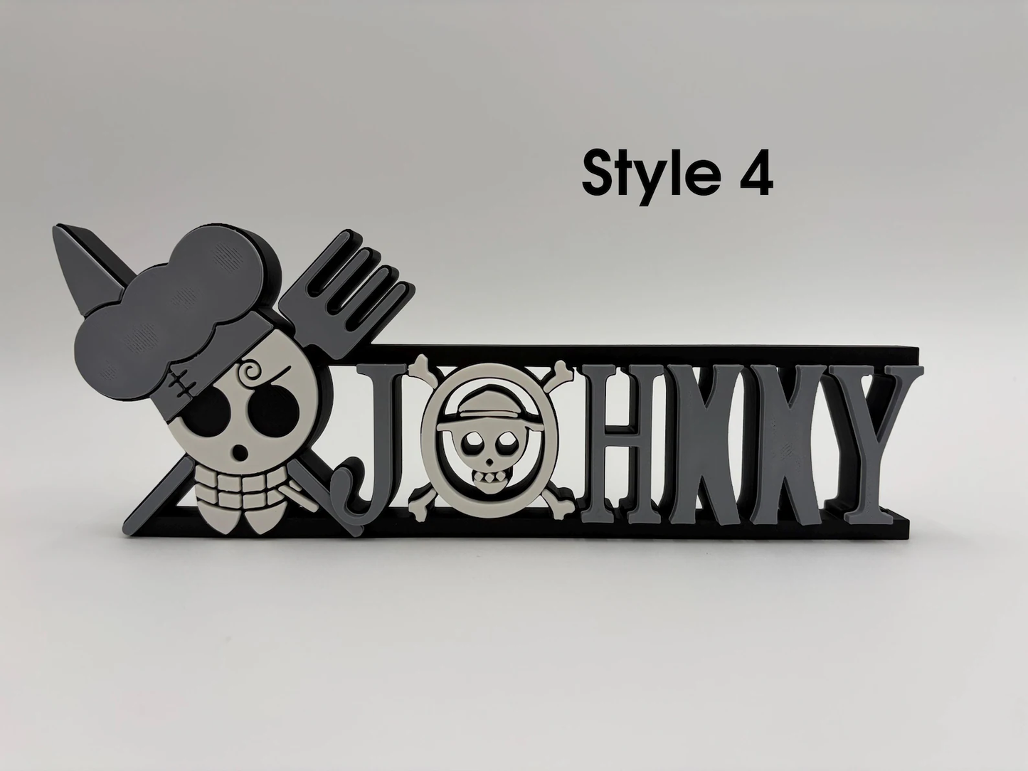 Custom Pirate Anime Name Plate - Style 4