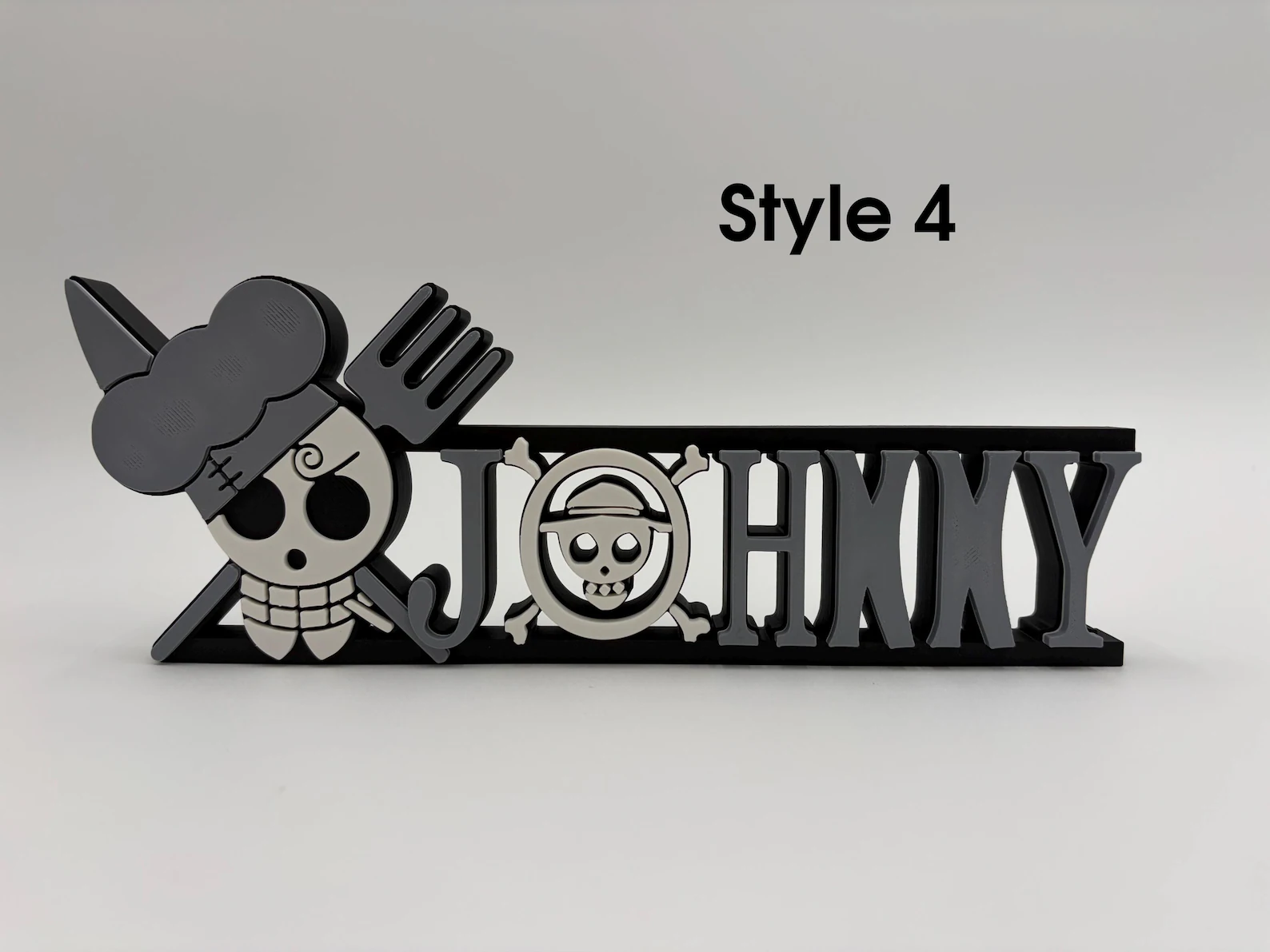 Custom Pirate Anime Name Plate - Style 4