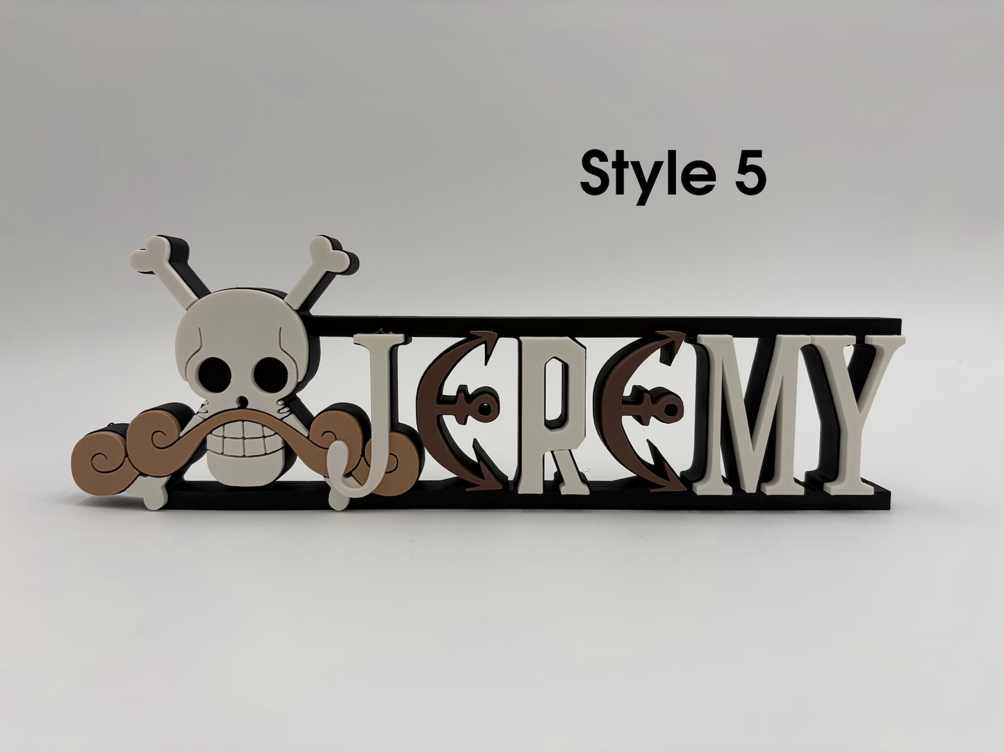 Custom Pirate Anime Name Plate - Style 5